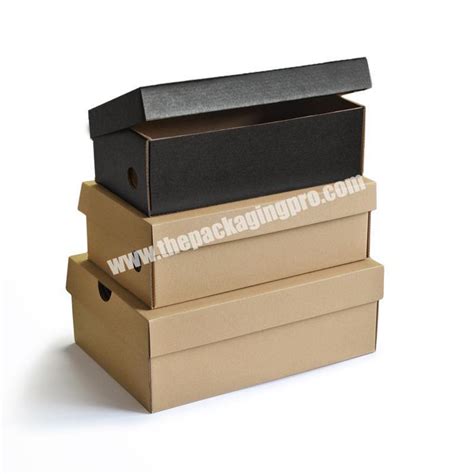 Custom Printing Logo Fold Corrugated Shoe Box Packing Box