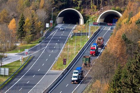 Highway Tunnel Stock Image Colourbox