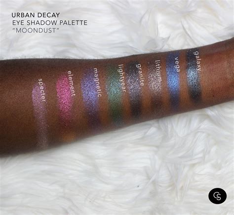 Moondust Urban Decay Eyeshadow Palette Cocoa Swatches