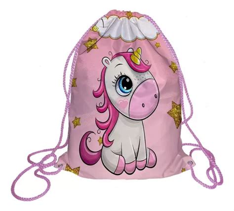 Morralito Jumbo Dulcero Fiesta Infantil Unicornio Meses Sin Inter S