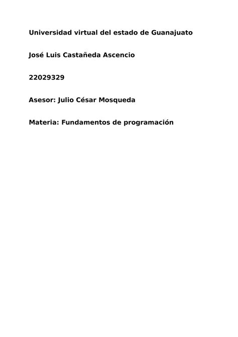 Castañeda Luis R2 U1 documento Fundamentos de Programación v2