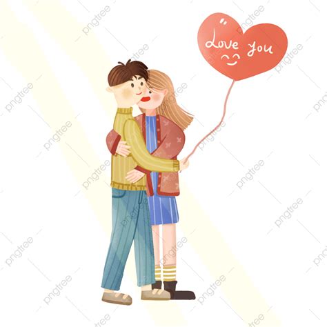 Embracing Couple Png Picture Hand Drawn Couples Date Meet And Embrace Love Couple In Love