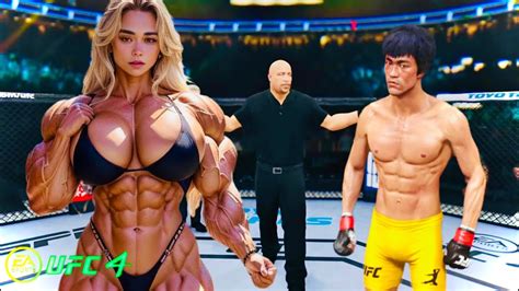 Ps5 Bruce Lee Vs Ted Muscular Bodybuilder [ea Sport Ufc 4] Youtube