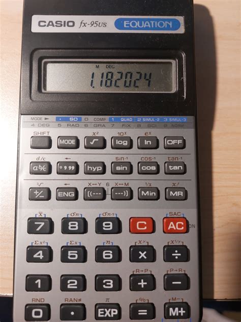 Eddie's Math and Calculator Blog: Spotlight: Casio fx-95 US Equation