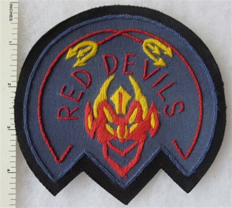 Red Devils Pocket Patch Custom Hand Sewn For Us Military Veterans Ebay