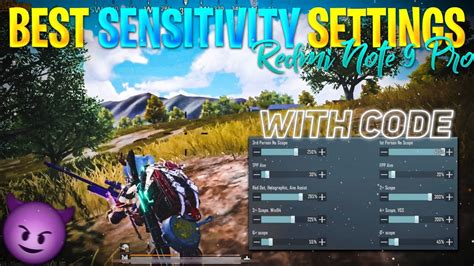 Best Bgmi Sensitivity Settings Code For Redmi Note Pro Max Bgmi