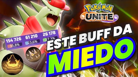 Buff Brutal La Mejor Build De Tyranitar Pokemon Unite Youtube