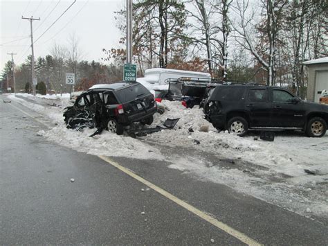 Nh Police Chase Down Naked Blood Covered Driver After Multi Vehicle