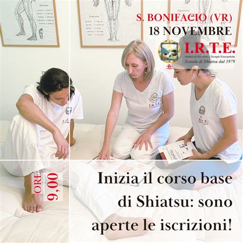 Aperte Le Iscrizioni Al Corso Base Di Shiatsu A S Bonifacio Scuola