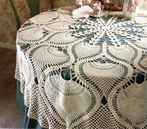 Iconic Pineapple Tablecloth Crochet Pattern Instant Digital Download