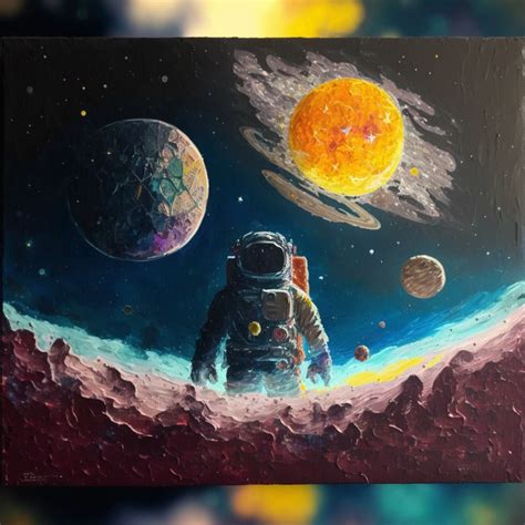 Owl in art on Twitter: "🖼 Моя картина по темам космос, миры, мистика из ...