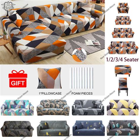 Sofa Cover 1 2 3 4 Seat Stretchable And Elastic L Shape Universal Couch