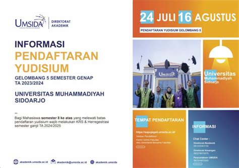 Informasi Pendaftaran Yudisium Gel Direktorat Akademik