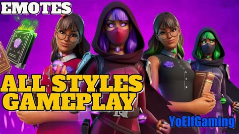 Fortnite ISABELLE Skin All Styles Showcase Gameplay No Commentary On