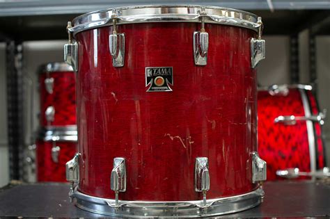 1980s Tama Superstar 13x14 Cherry Wine Tom Reverb