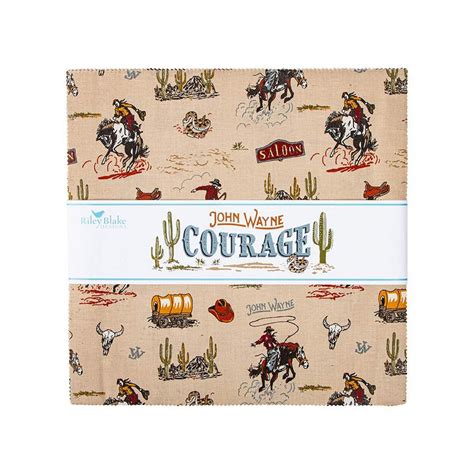 John Wayne Courage 10 Square Pack Layer Cake 10 Stacker By Riley