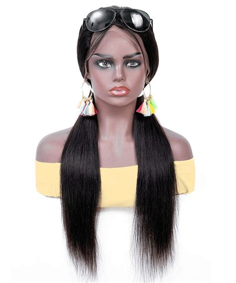 Dolago 250 Silky Straight Lace Front Human Hair Wigs For Black Women