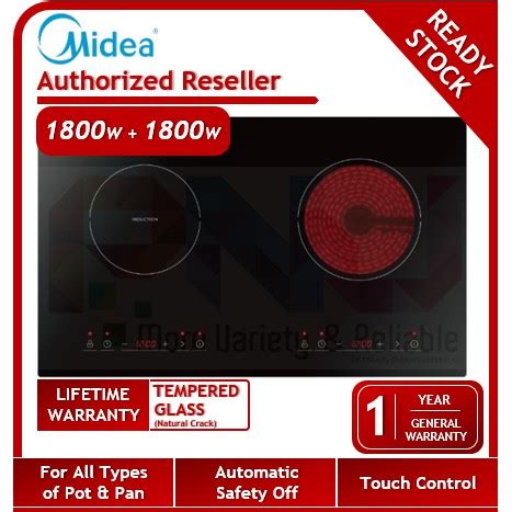 Midea Hybrid Built In Induction Ceramic Hob With Touch Control Mc