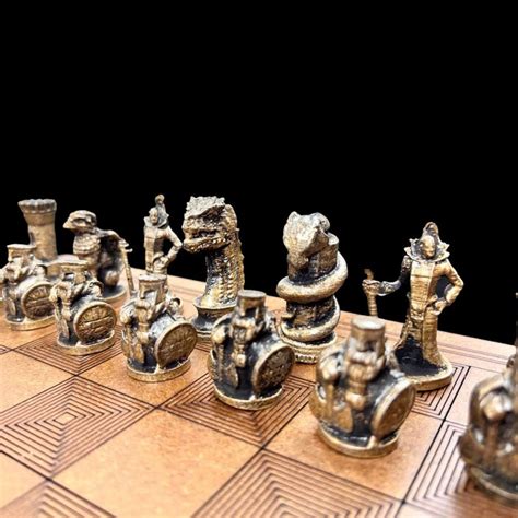 Metal Dragon Chess Set With Chessboard Dragon Chess 6 Different Chess