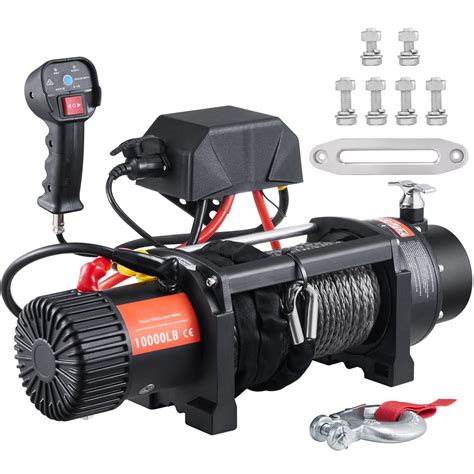 Bentism Electric Winch 12v 4500 Lb Load Capacity Nylon Rope Winch Ip55 39ft Atv Utv Winch With