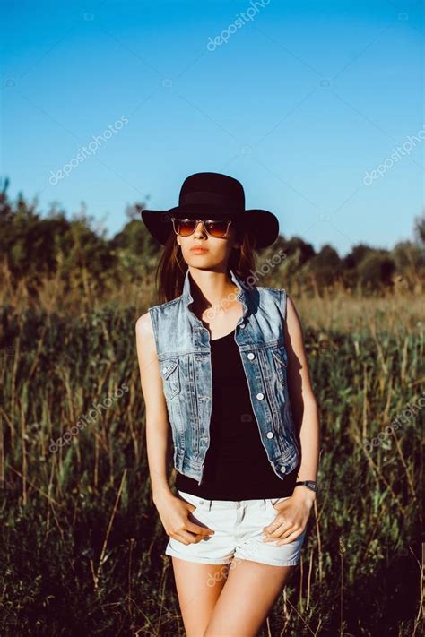 Beautiful Brunette Girl In Sunglasses Stock Photo Sergey Causelove 105619814