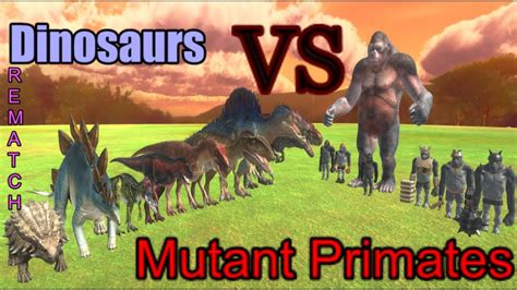 Mutant Primates Vs Dinosaurs The Rematch Youtube