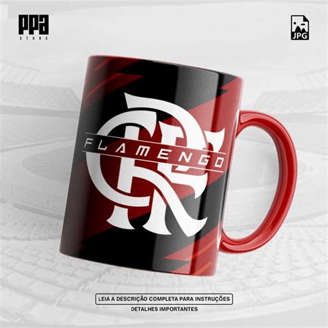 Estampa Caneca Flamengo Vertical Meng O Sublima O Elo