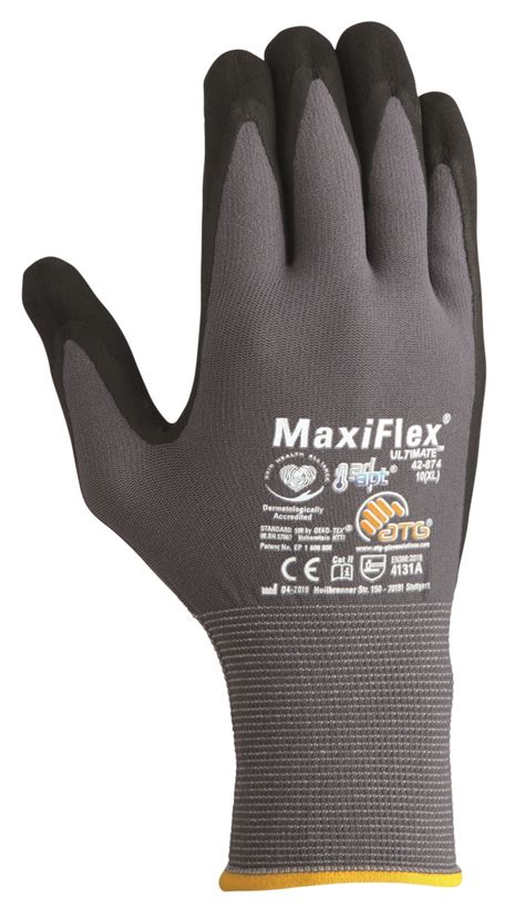 BIG ATG Nylon Strickhandschuhe MaxiFlex Ultimate AD APT Als SB