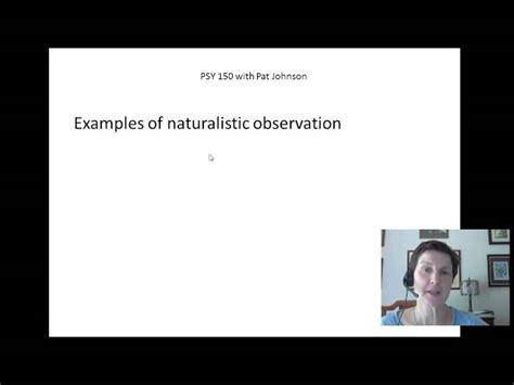 Naturalistic Observation Psychology Example