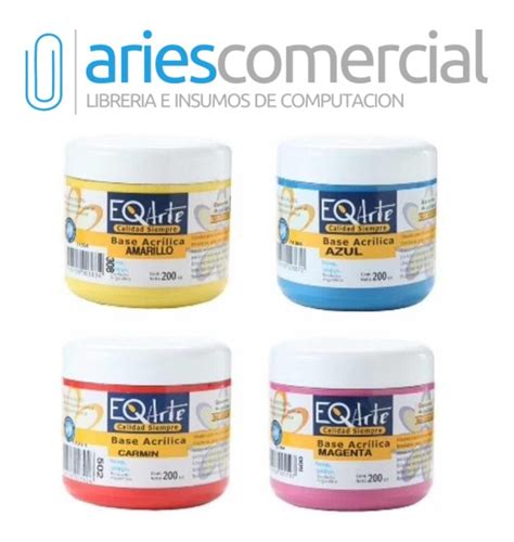 Base Acrilica Eq Arte X 200cc X 15 Unidades ARIES COMERCIAL