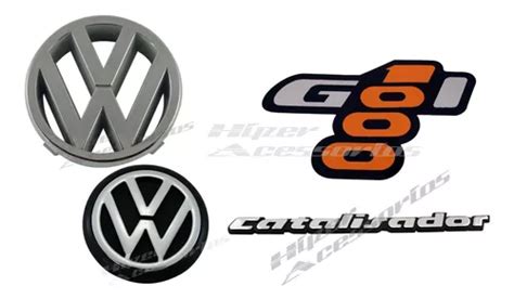 Emblemas Gol 1000 Catalisador Vw Mala E Vw Grade 1991 A 1996 MercadoLivre