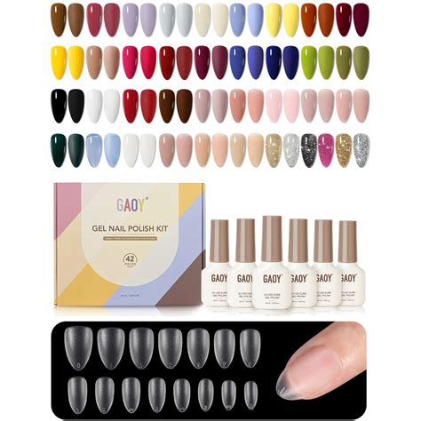 Amazon Gaoy Pcs Gel Nail Polish Kit All Seasons Gel Nail