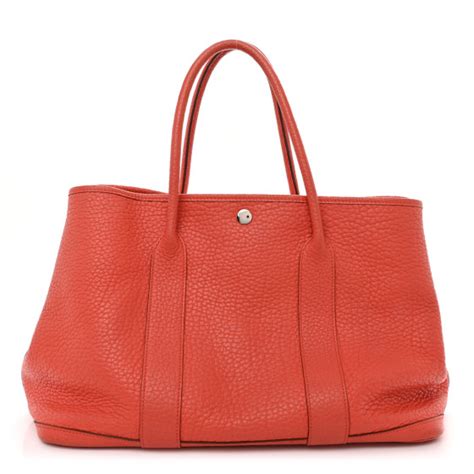Hermes Fjord Garden Party 36 Mm Capucine 1473032 Fashionphile