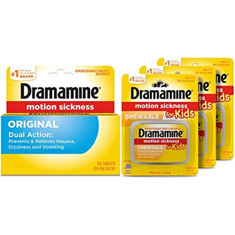 Dramamine Original Formula Motion Sickness Relief 36 Count And