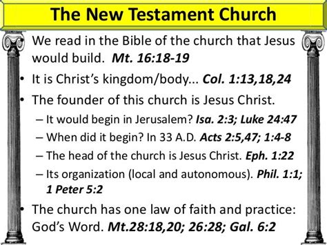 The New Testament church