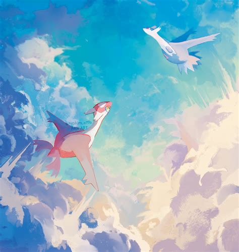 Latias And Latios Pokemon Drawn By Nashiroo77o Danbooru