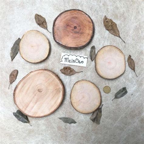 Jual Wood Slice Potongan Kayu Talenan Kayu Irisan Kayu Tatakan Kayu