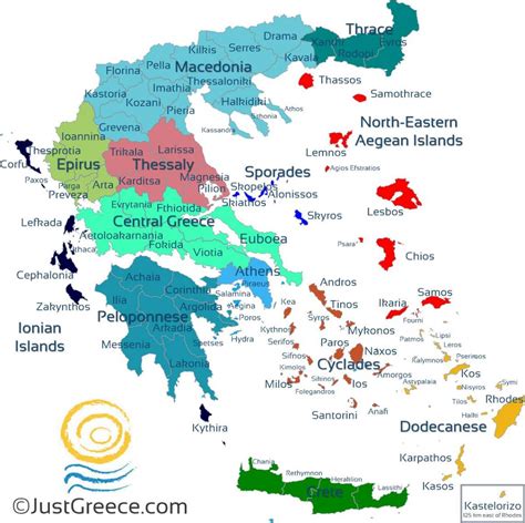 Map of Greek islands - Greek isles map (Southern Europe - Europe)