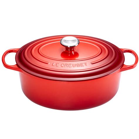 Cocotte SIGNATURE en Fonte Émaillée Ovale 40 cm CERISE 21178400602430