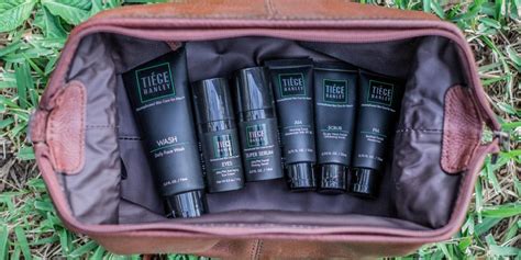 Mens Skin Care Kit Best Face Cream Scrub And Serum For Men Tiege Hanley