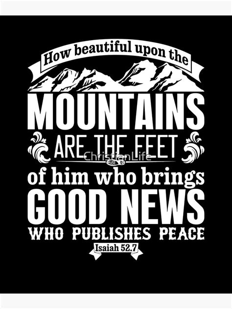 Isaiah 527 How Beautiful Upon The Mountains Are The Feet Of Him Who