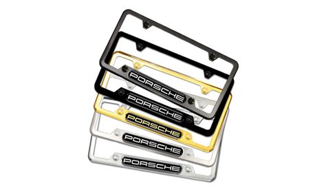 Porsche Stainless Steel Nameplate Logo Porsche Pna