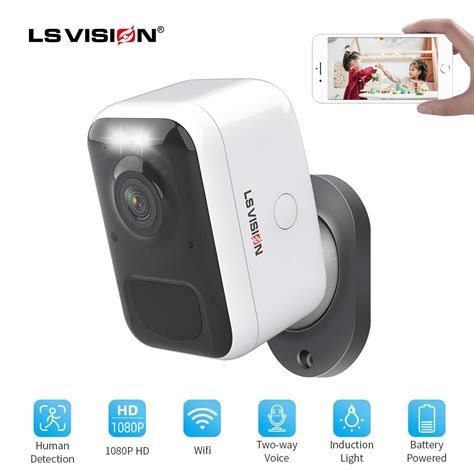 LSVISION cámara Wifi recargable para exteriores videocámara alimentada