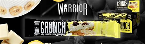 Warrior Crunch High Protein Bars 20g Protein Each Bar Low Carb