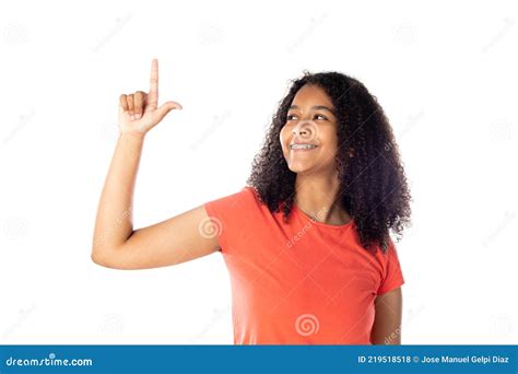 Belle Adolescente Africaine Aux Cheveux Afro Photo Stock Image Du