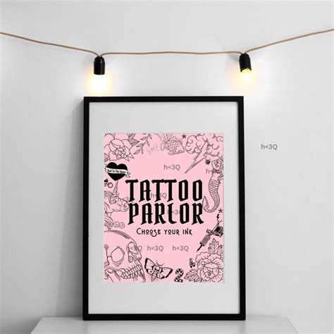 Bad Two The Bone Birthday Theme Tattoo Parlor Sign Etsy Birthday