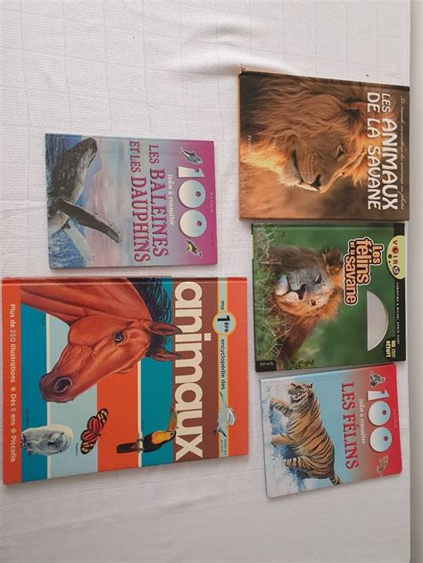 Livres Faune Animaux Baleines Dauphins Felins Savane Avec Un Dvd