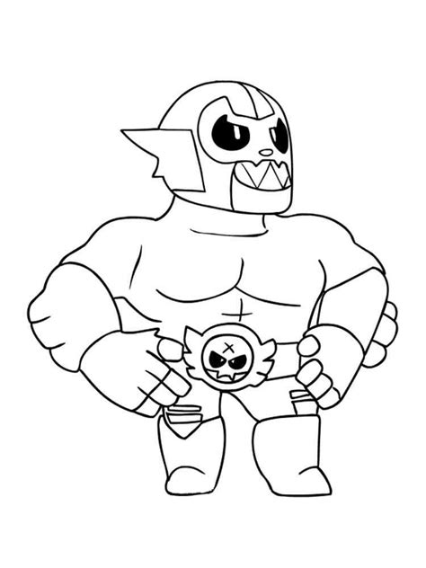 El Primo Brawl Stars Coloring Pages