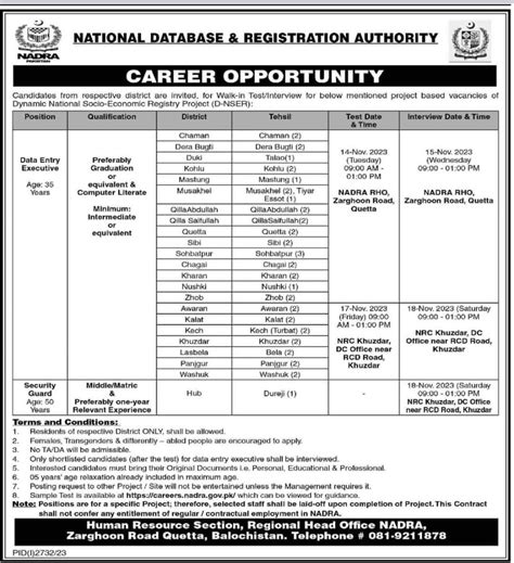 Nadra Data Entry Executive Jobs Check Sample Test Careers Nadra