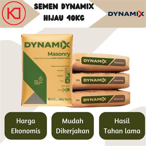 Jual Semen Dynamix Masonry Semen Dynamix Hijau Shopee Indonesia